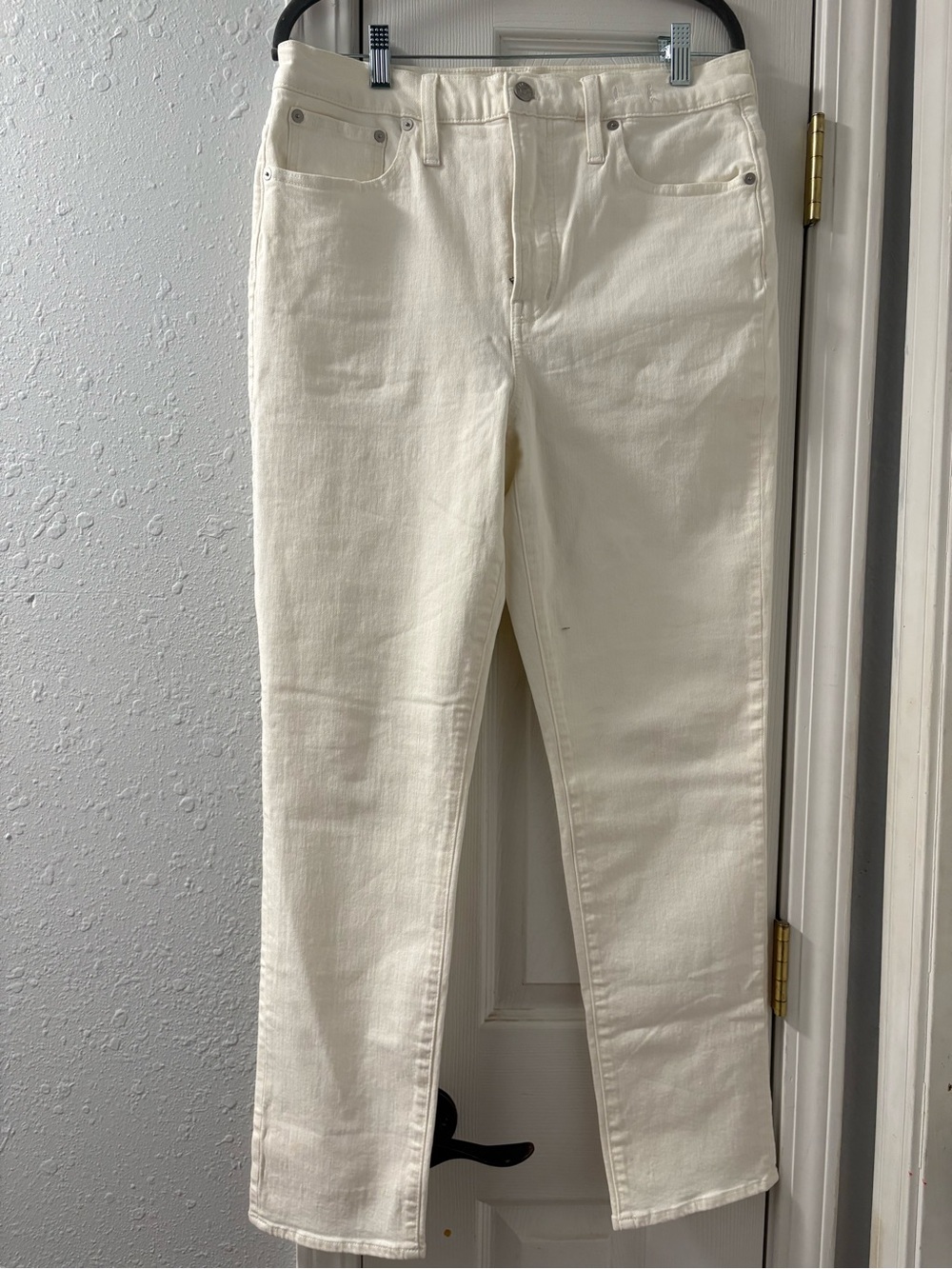 Madewell Off-White Straight-Leg Jeans